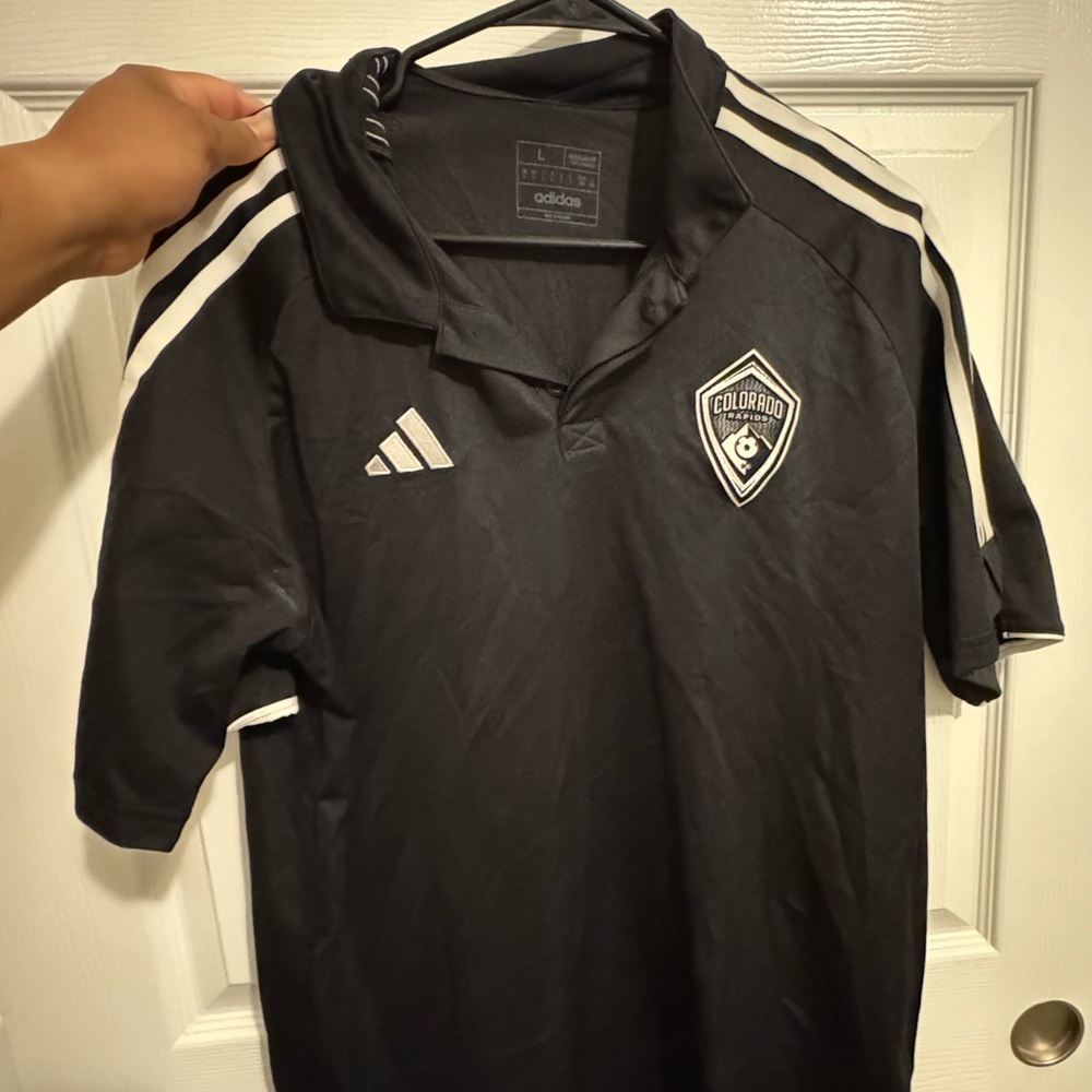 Adidas Black Colorado Rapids Polo